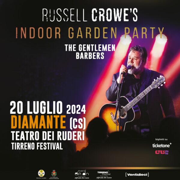 Russell Crowe Il Luglio Al Teatro Dei Ruderi Di Diamante Calabria