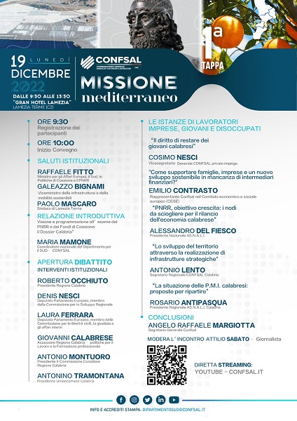 missione mediterraneo - lamezia terme