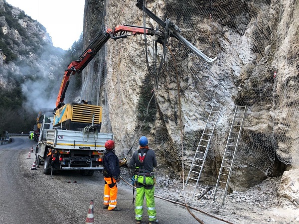 messa in sicurezza versanti rocciosi anas