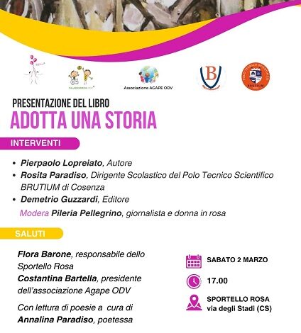 presentazione libro "Adotta una storia" - cosenza