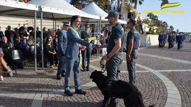 cerimonia anniversario guardia di finanza - reggio