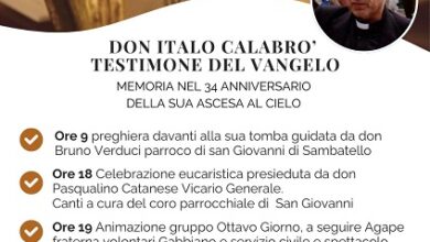 34° anniversario don italo calabrò