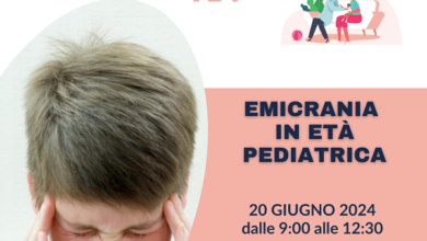 open day emicrania in età pediatrica - reggio