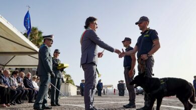 cerimonia anniversario guardia di finanza - reggio