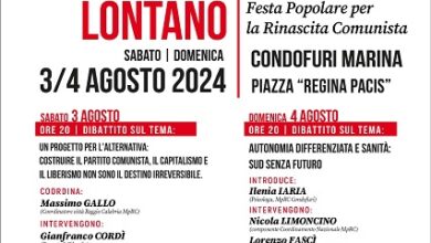 Festa Popolare per la Rinascita Comunista - condofuri