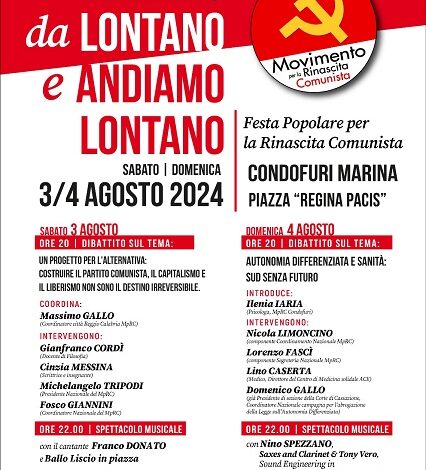 Festa Popolare per la Rinascita Comunista - condofuri