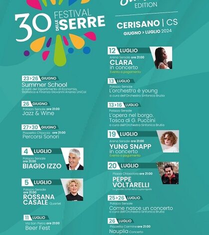 Festival delle Serre Summer Edition - cerisano