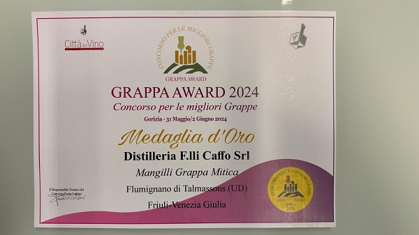 Grappa Award - Distilleria Mangilli