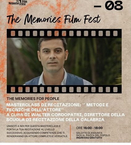 Masterclass Recitazione - The Memories Film Fest!