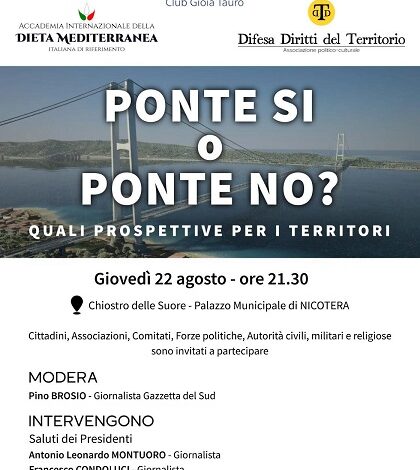 Convegno su ponte dello stretto - nicotera