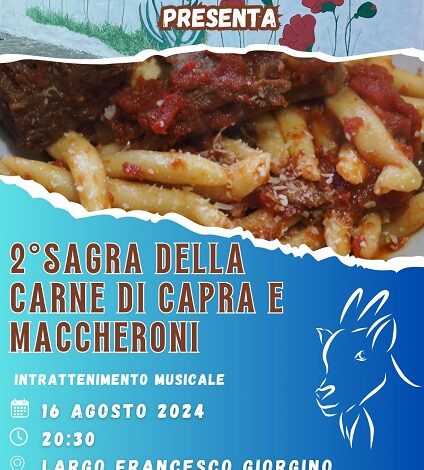 sagra della carne di capra e maccheroni - lazzaro