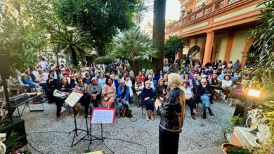 Novella Bellucci - a palazzo con lo scrittore lamezia