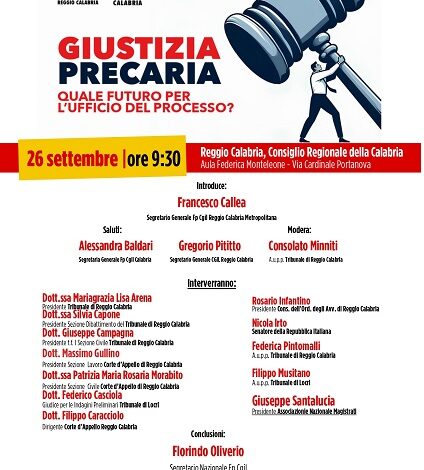 convegno Fp Cgil - reggio calabria