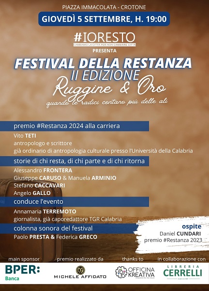 Festival della Restanza “Ruggine & Oro” - crotone