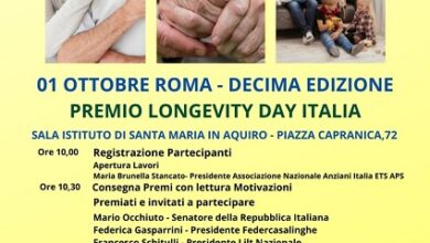 Premio Longevity Day - roma