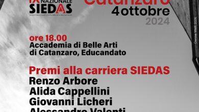 premio siedas - accademia belle arti catanzaro