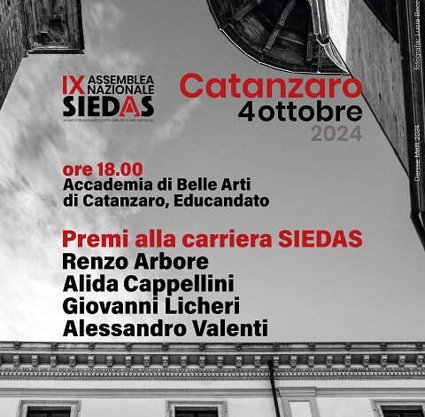 premio siedas - accademia belle arti catanzaro