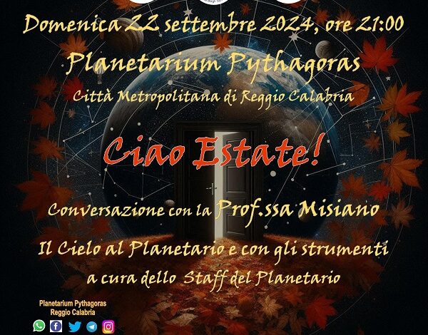 ciao estate al Planetarium pythagoras