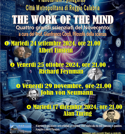 Planetario Pythagoras Reggio Calabria - evento the work of the mind