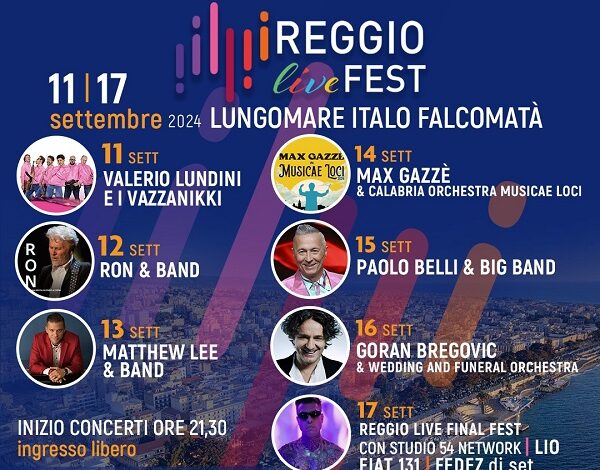 programma reggio live fest