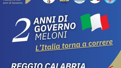 manifestazione 2 anni governo meloni reggio