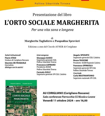 presentazione libro Spi Cgil - corigliano rossano