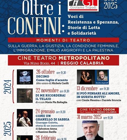 rassegna teatrale oltre i confini - fondazione girolamo tripodi