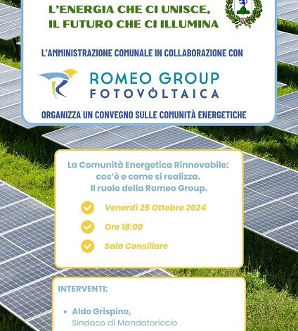 Mandatoriccio - evento comunità energetica