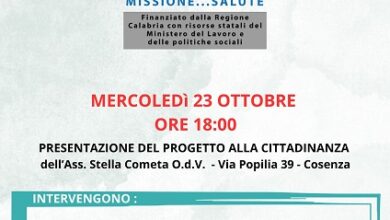 progetto missione salute - stella cometa cosenza