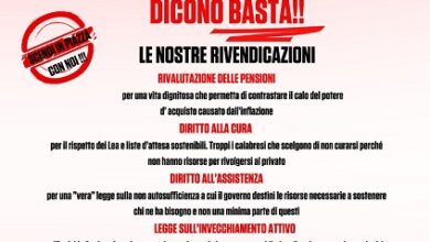 Spi Cgil Calabria - manifestazione catanzaro