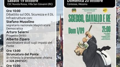 manifestazione dl sicurezza no ponte calabria