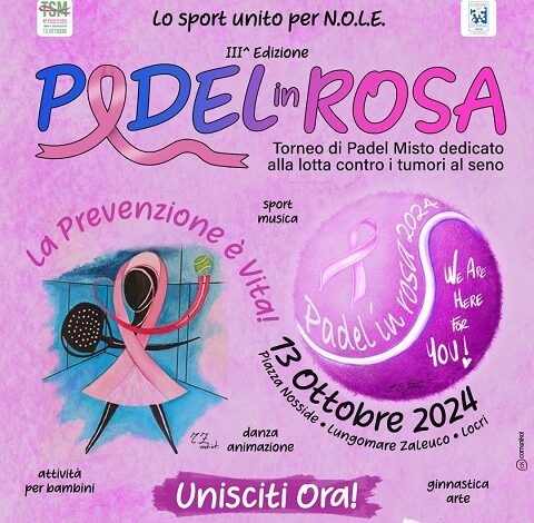 torneo padel in rosa locri