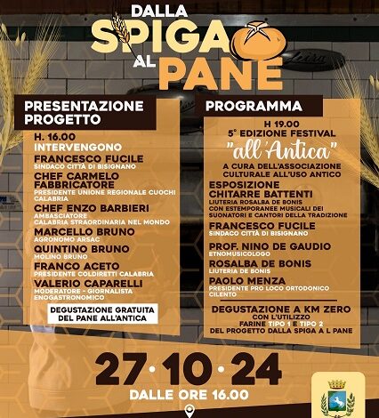 Bisignano - progetto Dalla spiga al pane