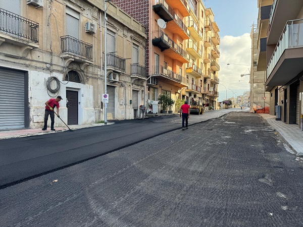 lavori Via San Pietro Argine Calopinace