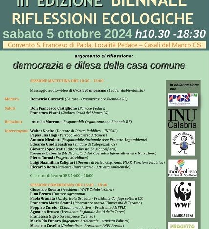 Biennale di Riflessioni Ecologiche - casali del manco