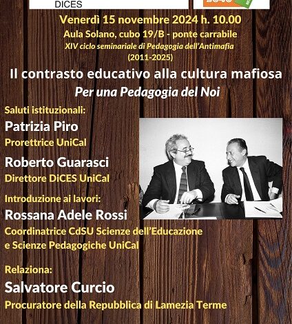 evento 15 novembre 2024 - unical