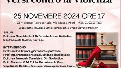 manifestazione contro violenza donne - melicucco