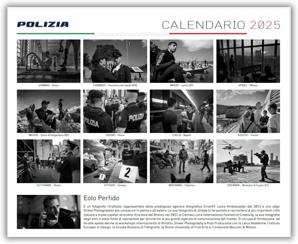 calendario polizia di stato 2025