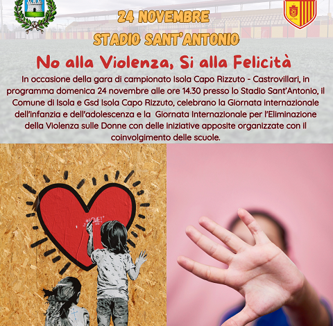 un calcio alla violenza - isola capo Rizzuto