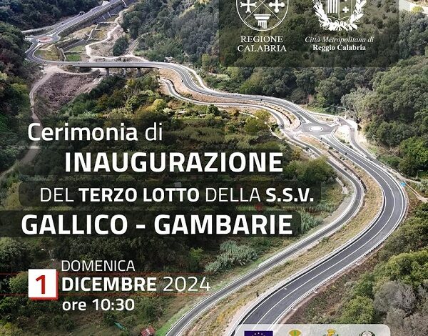 inaugurazione terzo lotto gallico gambarie