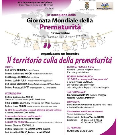 giornata prematurità - ospedale polistena