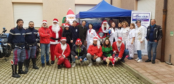 babbo natale in moto - motoclub polizia di stato reggio