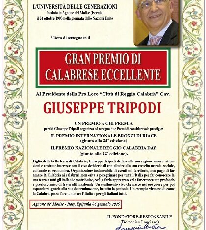 premio giuseppe tripodi