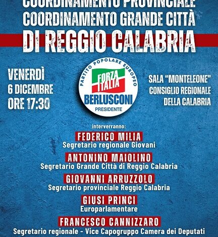 eventi forza italia calabria