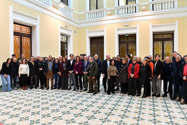 falcomatà - auguri palazzo alvaro