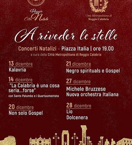 concerti a riveder le stelle - reggio