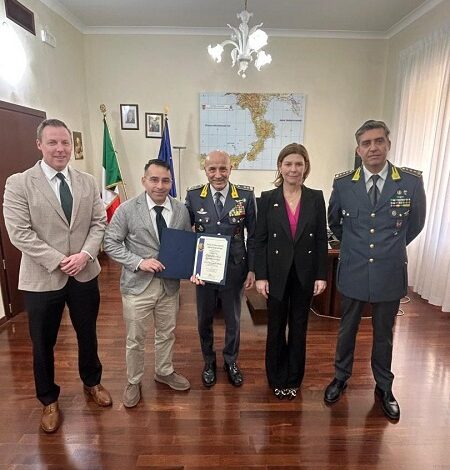 visita console stati uniti - comando regionale calabria guardia di finanza