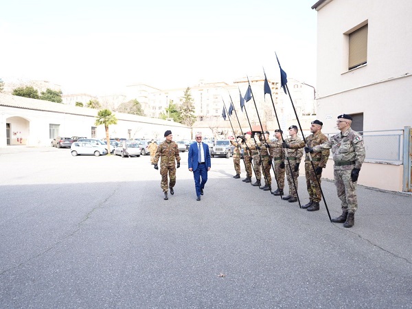 Castrese De Rosa - visita comando Militare Esercito Calabria