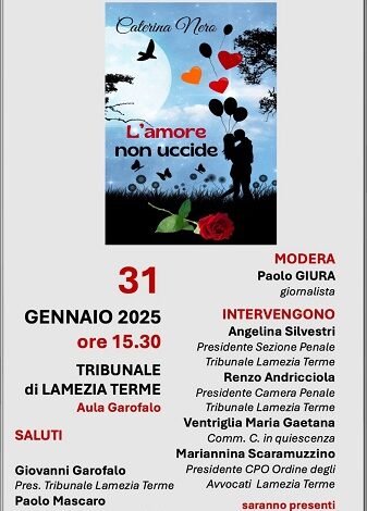 presentazione libro "L'Amore non uccide" di Caterina Nero - lamezia