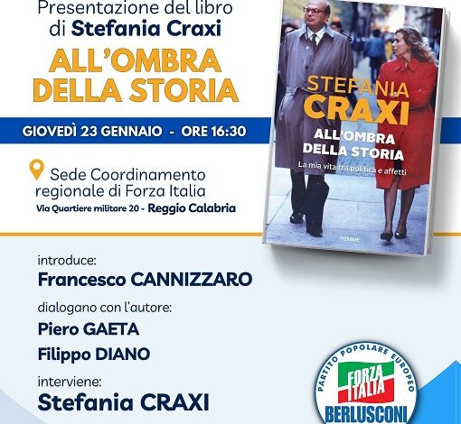 presentazione libro stefania craxi - reggio